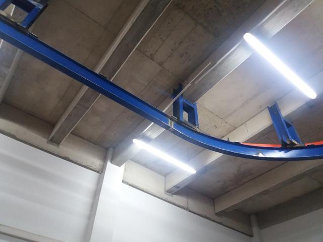 Tyre Shop Monorail Crane Foundation and Rack Fabrication